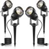 imageLOHAS 10W Dusk to Dawn Outdoor Lighting Auto OnOff 3000K Landscape Outdoor Spotlight IP66 Waterproof Spot Lights for Yard Garden House Pathway Plant2 Pack3000K Warm White  5W