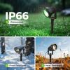 imageLOHAS 10W Dusk to Dawn Outdoor Lighting Auto OnOff 3000K Landscape Outdoor Spotlight IP66 Waterproof Spot Lights for Yard Garden House Pathway Plant2 PackGreen