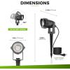imageLOHAS 10W Dusk to Dawn Outdoor Lighting Auto OnOff 3000K Landscape Outdoor Spotlight IP66 Waterproof Spot Lights for Yard Garden House Pathway Plant2 Pack3000K Warm White  5W