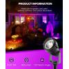 imageLOHAS 10W Dusk to Dawn Outdoor Lighting Auto OnOff 3000K Landscape Outdoor Spotlight IP66 Waterproof Spot Lights for Yard Garden House Pathway Plant2 PackPurple