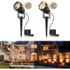 imageLOHAS 10W Dusk to Dawn Outdoor Lighting Auto OnOff 3000K Landscape Outdoor Spotlight IP66 Waterproof Spot Lights for Yard Garden House Pathway Plant2 Pack3000K Warm White  5W