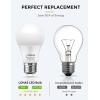 imageLOHAS Dusk to Dawn Sensor Light Bulb 40W Equivalent Smart Sensor LED Bulb 6W Auto OnOff Outdoor Light Bulbs Daylight 5000K A19 LED Bulb E26 Base 500LM Bright Light Bulb for Garage Porch 6 Pack