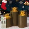 imageL LOHAS LED Christmas Electronic Candle Night Lights with Remote 3Pack Reindeer LED Flameless Candles Battery Operated Flickering Night Light 5 Brightness Levels ampamp Timer for Holiday Home DecorSnowflake