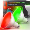 imageLOHAS Red Green Light Bulbs LED Light Outdoor Colored Porch Light Bulb E26 Base Ideal for Home Lighting Holiday Party Decoration 6 Pack