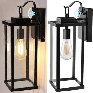 imageL LOHAS LED 16 Inch Dusk to Dawn Outdoor Light Fixture 2PackLED 394inch Outdoor Wall Lights 2Pack