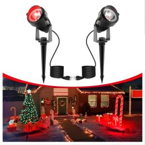 imageLOHAS 10W Dusk to Dawn Outdoor Lighting Auto OnOff 3000K Landscape Outdoor Spotlight IP66 Waterproof Spot Lights for Yard Garden House Pathway Plant2 PackRed