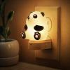 imageL LOHAS LED 2PACK Plug in Night Light for Kids 3D Cute Puppy Night Light with Dusk to Dawn Sensor RGBSoft White 3000K Birthday Gift Nightlight for Kids