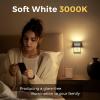 imageL LOHAS LED Night Lights Plug into Wall 2 Pack Modern Night Light with Dusk to Dawn Sensor Dimmable Plug in Night Light Adjustable Brightness 5000K White for Bedroom Bathroom Hallway3000K