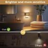 imageL LOHAS LED Night Lights Plug into Wall 2 Pack Modern Night Light with Dusk to Dawn Sensor Dimmable Plug in Night Light Adjustable Brightness 5000K White for Bedroom Bathroom Hallway3000KGold