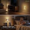 imageL LOHAS LED Night Lights Plug into Wall 2 Pack Modern Night Light with Dusk to Dawn Sensor Dimmable Plug in Night Light Adjustable Brightness 5000K White for Bedroom Bathroom Hallway3000KWhite