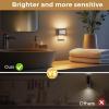 imageL LOHAS LED Night Lights Plug into Wall 2 Pack Modern Night Light with Dusk to Dawn Sensor Dimmable Plug in Night Light Adjustable Brightness 5000K White for Bedroom Bathroom Hallway3000KSilver