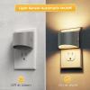 imageL LOHAS LED Night Lights Plug into Wall Dimmable Night Light with 3 Level Brightness 3000K Soft White 2 Pack Cement Gray HousingCement GraySoft White