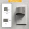imageL LOHAS LED Night Lights Plug into Wall Dimmable Night Light with 3 Level Brightness 3000K Soft White 2 Pack Cement Gray HousingCement GraySoft White