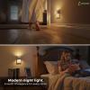 imageL LOHAS LED Night Lights Plug into Wall Dimmable Night Light with 3 Level Brightness 3000K Soft White 2 Pack Cement Gray HousingCement GraySoft White
