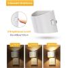 imageL LOHAS LED Night Lights Plug into Wall Dimmable Night Light with 3 Level Brightness 3000K Soft White 2 Pack Cement Gray HousingWhiteSoft White