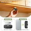 imageL LOHAS LED 3Pack Rechargeable Motion Sensor LED Puck Lights StickOn Wireless Under Cabinet Lighting with Remote Adjustable Brightness Dimmable Under Counter Lights for Drawer Kitchen WhiteBlack
