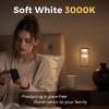 imageL LOHAS LED Night Light Plug in Foldable Night Lights Plug into Wall with Dusk to Dawn Sensor 2 Brightness Level Ideal Nightlight for Bathroom Hallway Kitchen 3000K Soft White 2 PackSoft White