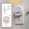 imageL LOHAS LED Night Light Plug in Foldable Night Lights Plug into Wall with Dusk to Dawn Sensor 2 Brightness Level Ideal Nightlight for Bathroom Hallway Kitchen 3000K Soft White 2 PackSoft White