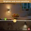 imageL LOHAS LED Night Light RGB Bubble Night Lights Plug into Wall 2 Pack 10Color Change Night LightDimmable Nightlights with Dusk to Dawn Sensor for Rooms Bathroom HallwaySliver Bubble3CCT