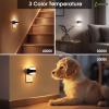 imageL LOHAS LED Night Light RGB Bubble Night Lights Plug into Wall 2 Pack 10Color Change Night LightDimmable Nightlights with Dusk to Dawn Sensor for Rooms Bathroom HallwayClear Trumpet3CCT