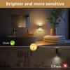 imageL LOHAS LED Night Light RGB Bubble Night Lights Plug into Wall 2 Pack 10Color Change Night LightDimmable Nightlights with Dusk to Dawn Sensor for Rooms Bathroom HallwayBlack Bubble3000K