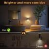 imageL LOHAS LED Night Light RGB Bubble Night Lights Plug into Wall 2 Pack 10Color Change Night LightDimmable Nightlights with Dusk to Dawn Sensor for Rooms Bathroom HallwayBlack Bubble3CCT