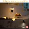 imageL LOHAS LED Night LightPlug in Night Light with Dusk to Dawn SensorAdjustable Brightness RGB Color Changing nightlight for Christmas Adults Bedroom BathroomVSoft White