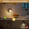 imageL LOHAS LED Night LightPlug in Night Light with Dusk to Dawn SensorAdjustable Brightness RGB Color Changing nightlight for Christmas Adults Bedroom BathroomWSoft White