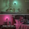 imageL LOHAS LED Night Lights Plug into Wall Changing RGB Night Light with Dusk to Dawn Sensor 180 Rotatable Bubble Nightlight Plug in Wall for Halloween Christmas Holiday Hallway2 PackRGBbubble