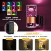imageL LOHAS LED Night Lights Plug into Wall Changing RGB Night Light with Dusk to Dawn Sensor 180 Rotatable Bubble Nightlight Plug in Wall for Halloween Christmas Holiday Hallway2 PackGold RingRose RGB