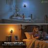 imageL LOHAS LED Night Lights Plug into Wall Changing RGB Night Light with Dusk to Dawn Sensor 180 Rotatable Bubble Nightlight Plug in Wall for Halloween Christmas Holiday Hallway2 PackRGBstripe