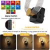 imageL LOHAS LED Night Lights Plug into Wall Changing RGB Night Light with Dusk to Dawn Sensor 180 Rotatable Bubble Nightlight Plug in Wall for Halloween Christmas Holiday Hallway2 PackRGBstripe
