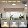 imageL LOHAS LED Rechargeable Motion Sensor Ceiling Light with Remote  Magnetic Wireless Ceiling Light Dimmable 3 Color Temperatures Battery Operated Closet Light for Closet Shower Stairs Shed Hallway3 Colour Temperatures