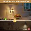 imageL LOHAS LED Night Lights Plug into Wall10Color Changing RGB Floral Night Lights Dusk to Dawn3 Brightness LevelsRotatable Plug in Nightlight for Bedroom Nursery Hallway GiftCrystalSquare