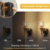 imageL LOHAS LED Night Lights Plug into Wall10Color Changing RGB Floral Night Lights Dusk to Dawn3 Brightness LevelsRotatable Plug in Nightlight for Bedroom Nursery Hallway GiftGold RingSpotted flower 3000K