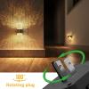 imageL LOHAS LED Night Lights Plug into Wall10Color Changing RGB Floral Night Lights Dusk to Dawn3 Brightness LevelsRotatable Plug in Nightlight for Bedroom Nursery Hallway GiftGold Ring3000K Diamond