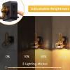 imageL LOHAS LED Night Lights Plug into Wall10Color Changing RGB Floral Night Lights Dusk to Dawn3 Brightness LevelsRotatable Plug in Nightlight for Bedroom Nursery Hallway GiftGold RingTulip