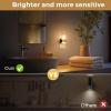 imageL LOHAS LED Night Lights Plug into Wall10Color Changing RGB Floral Night Lights Dusk to Dawn3 Brightness LevelsRotatable Plug in Nightlight for Bedroom Nursery Hallway GiftGold Ring3000K Trumpet