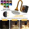 imageL LOHAS LED Night Lights Plug into Wall10Color Changing RGB Floral Night Lights Dusk to Dawn3 Brightness LevelsRotatable Plug in Nightlight for Bedroom Nursery Hallway GiftGold RingDiamond pattern RGB