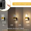 imageL LOHAS LED Night Lights Plug into Wall10Color Changing RGB Floral Night Lights Dusk to Dawn3 Brightness LevelsRotatable Plug in Nightlight for Bedroom Nursery Hallway GiftGold Ring3000K Trumpet