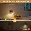 imageL LOHAS LED Night Lights Plug into Wall10Color Changing RGB Floral Night Lights Dusk to Dawn3 Brightness LevelsRotatable Plug in Nightlight for Bedroom Nursery Hallway GiftGold RingTulip