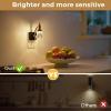 imageL LOHAS LED Night Lights Plug into Wall10Color Changing RGB Floral Night Lights Dusk to Dawn3 Brightness LevelsRotatable Plug in Nightlight for Bedroom Nursery Hallway GiftGold RingFlower 3000K