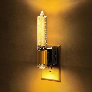 imageL LOHAS LED Night Lights Plug into Wall10Color Changing RGB Floral Night Lights Dusk to Dawn3 Brightness LevelsRotatable Plug in Nightlight for Bedroom Nursery Hallway GiftLong Bubble