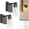 imageL LOHAS LED Rechargeable Wall Sconce Set of TwoBattery Operated Wall Sconces Set of 2