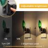 imageL LOHAS LED Night Light Night Lights Plug into Wall Agate Nightlight Rotating Dimmable Nightlights Plug in with Light Sensor Soft White Nightlights for Bathroom Bedroom Hallway 2 PackRedGreen