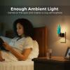 imageL LOHAS LED Night Light Night Lights Plug into Wall Agate Nightlight Rotating Dimmable Nightlights Plug in with Light Sensor Soft White Nightlights for Bathroom Bedroom Hallway 2 PackRedBlue