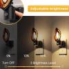 imageL LOHAS LED Night Light Night Lights Plug into Wall Agate Nightlight Rotating Dimmable Nightlights Plug in with Light Sensor Soft White Nightlights for Bathroom Bedroom Hallway 2 PackRedRed