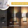 imageL LOHAS LED Motion Sensor Night Light 2Pack Motion Activated Night Light Motion Sensor and Dusk to Dawn Sensor Brightness Adjustable 5000K Daylight White Nightlight for Bathroom Hallway KitchenWhiteSoft White