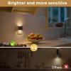 imageL LOHAS LED Motion Sensor Night Light 2Pack Motion Activated Night Light Motion Sensor and Dusk to Dawn Sensor Brightness Adjustable 5000K Daylight White Nightlight for Bathroom Hallway KitchenSoft White