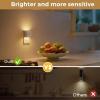imageL LOHAS LED Motion Sensor Night Light 2Pack Motion Activated Night Light Motion Sensor and Dusk to Dawn Sensor Brightness Adjustable 5000K Daylight White Nightlight for Bathroom Hallway KitchenWhiteSoft White